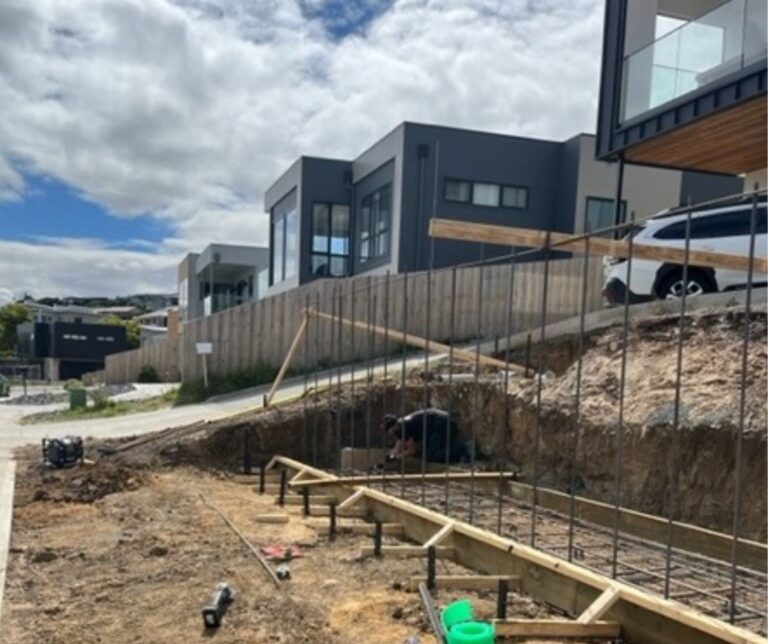 Tranmere Retaining Wall During